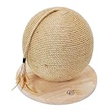 VOSS.PET Premium Kratzspielzeug in Kugelform aus Jute-Seilen, Vesta, 30x30cm, Kratzbaum