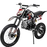 Actionbikes Motors Crossbike JC125 | 4-Takt 125ccm Benzinmotor bis 𝟖𝟎 km/h - Motorrad - Pocket Bike - Dirt Bike - Motocross - Pocketbike - Motorsport - Dirtbike - Enduro ab 14 Jahren (Schwarz)