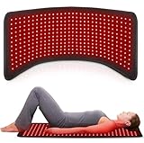 vanenferse 360pcs LEDs tragbare Rotlichttherapiematte für Körper, tragbare Wickelkissen verstellbare rote Licht kombiniert 660 nm und 880 nm für Körperschmerzen, Zeit und Helligkeit einstellbar