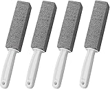 Cleaning Block WC, Bimsstein für Toilette-Reinigungsstein, Blöcke Bürsten Putzstein für Dusche Bad Pool, Grill Küche (4 Stück)