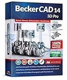 BeckerCAD 14 3D PRO - Profi-CAD-Software und 3D-Zeichenprogramm für Architektur, Maschinenbau, Modellbau und Elektrotechnik - 100% kompatibel mit AutoCAD -und Win 11, 10, 8, 7