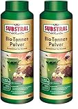 Substral Naturen Biotonnenpulver gegen Madenbefall und unangenehme Gerüche in der Biotonne, 600g Streudose (Packung mit 2)