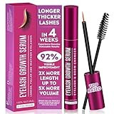 Wimpernserum Ohne Hormone, Lash Serum - Wimpernwachstumsserum, Natürliches Wimpernserum mit Augenbrauenbürste, für Pflege Gebrochene Wimpern, Schnelleres Wimpernwachstum (5 ml)