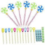 BESPORTBLE 24 Stück Cartoon Seifenblasenstäbe Tragbare Blasenmacher für Partys und Sommeraktivitäten und Zufällige Farben Zufällige Farbe
