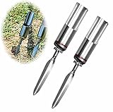 Voarge 2 Stück Universal zusammenklappbare Angelrutenhalter aus Edelstahl, Angelrute Haltewinkel Halter Edelstahl Rutenhalter Ground Support Ständer – abnehmbar und tragbar