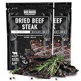 The Meat Makers Original Beef Jerky Steak (200g) - Getrocknetes Rindersteak Proteinreiches Rindfleisch Dörrfleisch Trockenfleisch Für Menschen Trocken Fleisch Beef Jerky Snack.