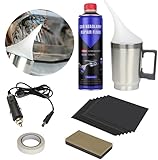 Ctopkatuo Auto Scheinwerfer Bedampfen Polierset Set, 200ml Reparatur FlüSsigkeit Scheinwerfer Dampf Restaurations Set