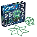 Geomag, Glow Recycled 42-teilige Magnetisches Spielzeug für Kinder, Geschenk für Jungen und Mädchen im Alter von 5 6 7 8 9 10 11 12 13 Jahren, magnetische Konstruktionen, Kinderspielzeug