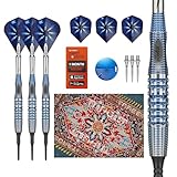 Target Darts Phil Taylor Softdarts Gx2-Dartpfeil-Set, 20 g | 95-%-Tungsten-Dartpfeile, Pro Ultra No. 6-/Vapor S-Flights und Power-Titan-Schäfte, Pixel-Points | Player-Edition Power Generation