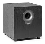 ELAC Debut Subwoofer S10.2, aktiver Lautsprecher für die Musikwiedergabe über Stereo-Anlage, idealer Verstärker für Tiefe Bässe und kraftvolle Sounds, 200 W, Schwarz dekor