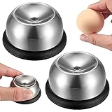 2 Stück Eierstecher Eipicker, Eierpiekser aus Edelstahl und Kunststoff, Eidorn Eierpicker Eierlocher, Eierstecher für rohe Eier, praktisches Egg Gadget für Einpiksen der Eier