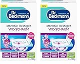 Dr. Beckmann Aktivkohle Wc-Schaum | Selbstaktivierender Schaum 3x 100 g | Floral Fres (Packung mit 2)