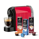 Tchibo Cafissimo „easy“ Kaffeemaschine Kapselmaschine inkl. 30 Kapseln für Caffè Crema, Espresso und Kaffee, Rot