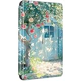 Hüllen für Kindle Paperwhite 2015/2013/2012 Hülle Flip Silikon Schutzhülle, Auto Aufwachen oder Schlafen Magnetisch Case, Brücke Weiße Katze Muster Hülle für Kindle Paperwhite 7./6./5. Gen (2)