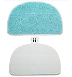 Zuxbolf 5 Stück Ersatzpad für Leifheit CleanTenso Power 2.0 Dampfreiniger 32x19.5cm Mikrofaser Dampfbesen Wischbezug Dampfreiniger Ersatzpads Ersatztücher Dampfmop Ersatz für alle Böden