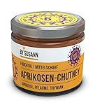 BY SUSANN – S6 APRIKOSEN-CHUTNEY im Glas (1 x 150 g), Geschmackserlebnisse mit intensiven und natürlichen Aromen, fruchtig, herb, süß, scharf