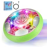 OMWay Fussball Geschenke für Jungen, Air Power Fußball, Wiederaufladbar Hover Fußball Indoor mit LED, Kinderspielzeug ab 3 4 5 6 7 8-12 Jahre Mädchen, Schwebender Luftkissen Ball