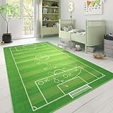 Taracarpet Kinderzimmer Teppich Spielteppich für Kinder, Jungen, Mädchen und Jugendzimmer Fresh Kids Fußballfeld Taktik 120x170 cm