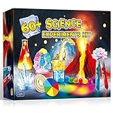 UNGLINGA 60+ Experimente für Kinder Jungen Mädchen Spielzeug Geschenke, Science Lab STEM Aktivitäten Bildungsprojekt mit Chemie-Set, ausbrechenden Vulkan, magische Farbe