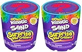 Kinetic Sand Surprise - 113 g Farbiger magischer kinetischer Sand aus Schweden mit Tierfigur und Accessoires für kreatives Indoor-Sandspiel, für Kinder ab 3 Jahren (Packung mit 2)