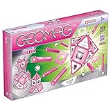 GEOMAG CLASSIC ROSA 104 Teile Magnetisches spielzeug für Kinder, Geschenk für Jungen und Mädchen im Alter von 5 6 7 8 9 10 11 12 13 Jahren, magnetische Konstruktionen, Kinderspielzeug