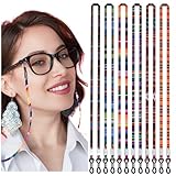 GOTRUST 6 Stück Brillenband Damen Bunt Baumwolle Brillen Ketten, Kinder Brillen Kettenband, Mehrfarbig Brillenschnur, Sonnenbrille Kette Geflochtenes für Sonnenbrillen, Lesebrillen, Sportbrillen