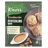 Knorr Feinschmecker Pfifferling Sauce leckere hellbraune Soße ohne geschmacksverstärkende Zusatzstoffe 250 ml 1 Stück (Packung mit 10)