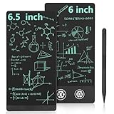 Czemo LCD-schreibtafel Erwachsene, Dual-Screen LCD-Schreibtafeln mit 2X Schreibfläche 6.5 Zoll 6 Zoll, Einfarbig LCD Schreibtablett für Büro, Memo, Notizbuch, Agenda