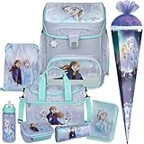 Primus-Versand EISKÖNIGIN II-Frozen-SCOOLI Undercover EasyFit Schulranzen-Set 9tlg. mit Sporttasche, BROTDOSE, TRINKFLASCHE und SCHULTÜTE, Dunkelblau, Größe: 36,5 x 33 x 29 cm