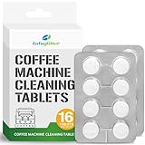 Luluglitter Reinigungstabletten für Kaffee-Espressomaschinen (16 Tabletten)