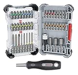 Bosch 45x Extra Hard Schrauberbit-Set, 44+1‑tlg. (168 x 110,5 mm, Professional Zubehör Schraubendreher, Bohrschrauber)