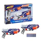 Nerf Elite Disruptor 2er-Pack – 2 Disruptor Blaster, 12 Nerf Elite Darts – 6-Dart Rotationstrommel, Schnellfeuer