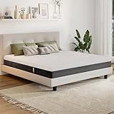 EGO HOME Matratze 160x200 cm | 20 cm Höhe, Mittelfest | 7-Zonen-Tonnentaschenkern für Komfort & Rückenstütze | Klimaregulierend mit waschbarem Bezug | Öko-Tex Zertifiziert