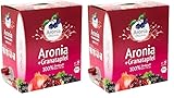 Aronia ORIGINAL Bio Aronia + Granatapfel Muttersaft | 3 Liter Direktsaft | Vegan, ohne Konservierungsstoffe, ohne Zuckerzusatz (lt. Gesetz) (Packung mit 2)