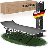 Capritent® Feldbett klappbar [190x70 cm] – Ultraleichtes Campingbett & wetterfestes Klappbett – Gästebett klappbar inkl. Tragetasche – Karpfenliege ideal für Camping, Outdoor & Angeln