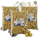 Zite Fishing Futter-Boilies Karpfen-Angeln 18mm - Verschiedene Aromen - 3x3kg Angel-Futter zum Anfüttern - Tutti Frutti bis Muschel (Vanille)