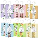 WDEC 12 * 20g Kleiderschrank Aromatherapie Kleiderbügel, Beutel, Für Schubladen, Schränke, Schränke, Badezimmerautos, 10 Stück Lavendel, Jasmin, Lilie, Rose, Ozean，Zitrone