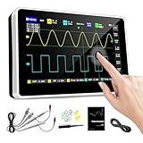 WapoRich Oszilloskop 2 Kanal, Digitales Oscilloscope Digitaloszilloskop Tragbares 100MHz Bandbreite 1GS/s, LCD-Touchscreen Einsteiger-Oszilloskop