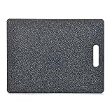 Zeller 26057 Schneidebrett Granitoptik, Kunststoff, ca. 36,5 x 27,5 x 0,8 cm, Anthrazit