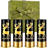 Schnapsgläser mit Hirsch für Jagd-Geschenke - 4 Stück 35ml Elchgläser mit Geschenkbox Jagd Männer, Lustig Schnapsglas für Tequila Rum Schnaps Obstler, Jagd Biergläser für Jagdzubehör Hochzeitsfeier