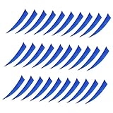 Parliky 30 Stück Profi Truthahn Pfeilfedern Schildform Natürliche Bogenschießen Befiederung Praktische Pfeilzubehör für Jagd und Training Einfache Montage Vielseitig Kompatibel