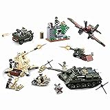 Sluban Klemmbausteine KlemmbausteineSL95568, WWII - Kampf um Kursk [M38-B0697], Spielset, Klemmbausteine, Soldaten, mit Spielfigur, Army WWII, Multi Color