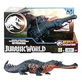 Mattel JURASSIC WORLD Wild Roar Gryposuchus - Spielzeug mit Angriffbewegung-Bewegung und Brüllgeräusch, kompatibel mit Jurassic World Play-App, für Kinder ab 4 Jahren, HTK71