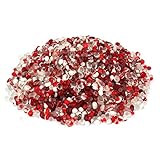 NWPNLXEA Home Collections Aquarium-Vase, Acryl, Deko, Steinpflaster, Burgunderrot