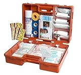 SPORT-Sanitätskoffer 'PRO +' Erste-Hilfe Koffer nach aktueller DIN 13157 & 13164 + Sport-Ausstattung mit Kältebehandlung + Sporttape