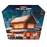 Nissin Adventskalender – 24 Sorten Instant-Nudeln, asiatische Nudeln im Wok- & Ramen-Style, verschiedene Geschmacksrichtungen wie Teriyaki, Chili und mehr, schnelle Zubereitung, 1 x 2.199 g