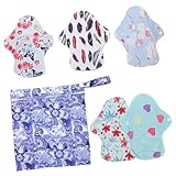 Beaupretty 3 Sätze Waschbare Tante-Handtuchauflage Stoffpolster Sonnenbrillenband menstruations pad livy menstruationspad Stoffbinden Menstruation Nachteinlagen für Damen Bambus-Kohle Pads