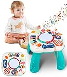 Babyspielzeug Spieltisch Ab 1 Jahr, 6 in 1 Kinderspielzeug, Kinder Lernspielzeug, Activity Center Spielzeug Spieltisch für Jungen und Mädchen 1 2 3 4 5 ahre Musikspielzeug