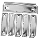 SEWACC 6 Stück Schreibblockhalter Schreibmappen Clips Clip Für Büro Aktentafel Clips Pinnwand Clips Clip Für Akten Klemmbretter Befestigungsklammern Metall Aktenklammern