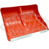 Schneeschaufel mit Profil aus Metall, 40 x 50 cm, Schneeschieber, Schaufel ohne Stiel